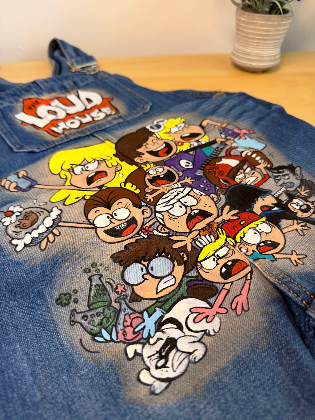 The Loud House Hand Painted Kids Overall
