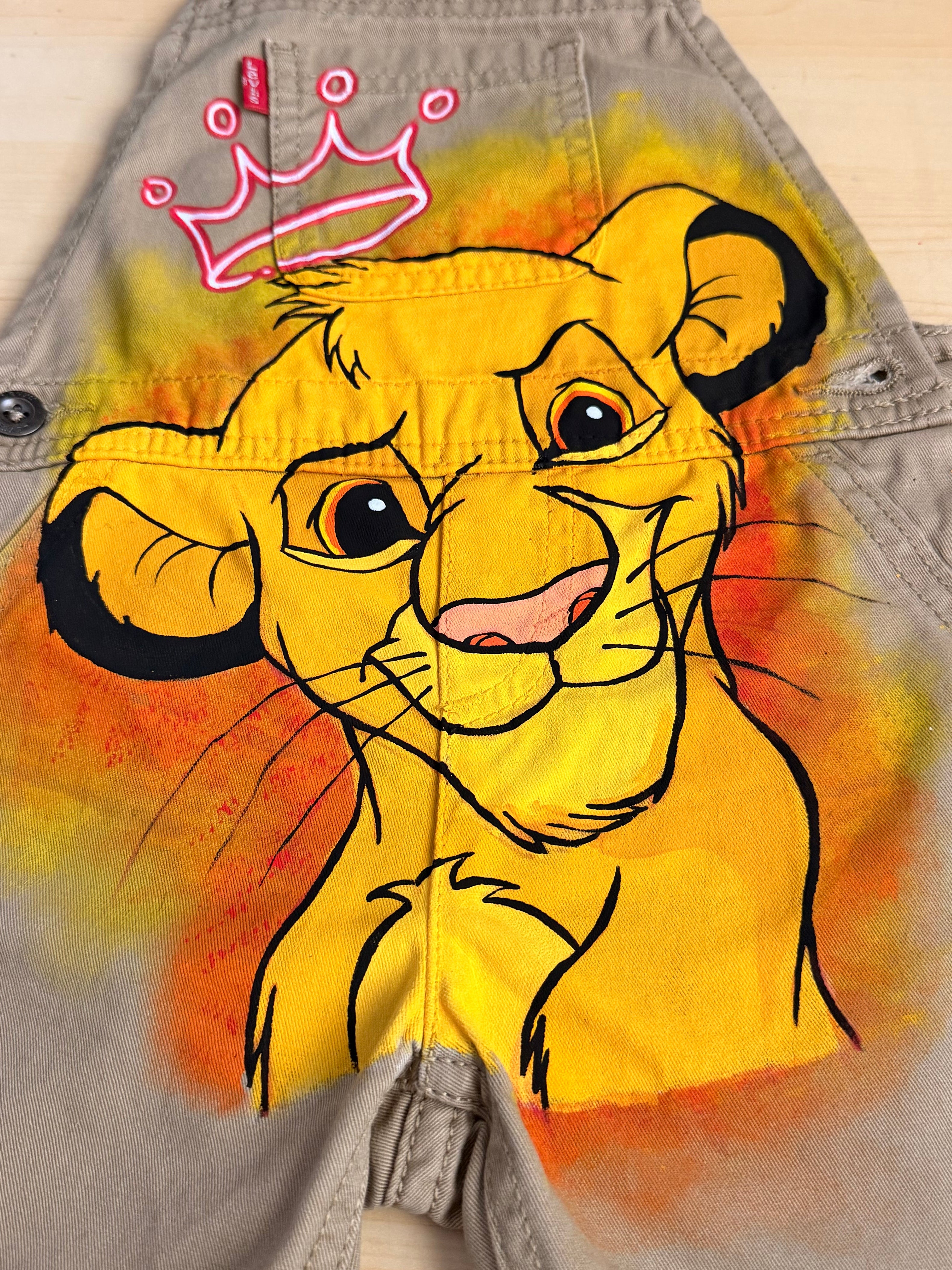 Simba Hand Painted Baby Overall