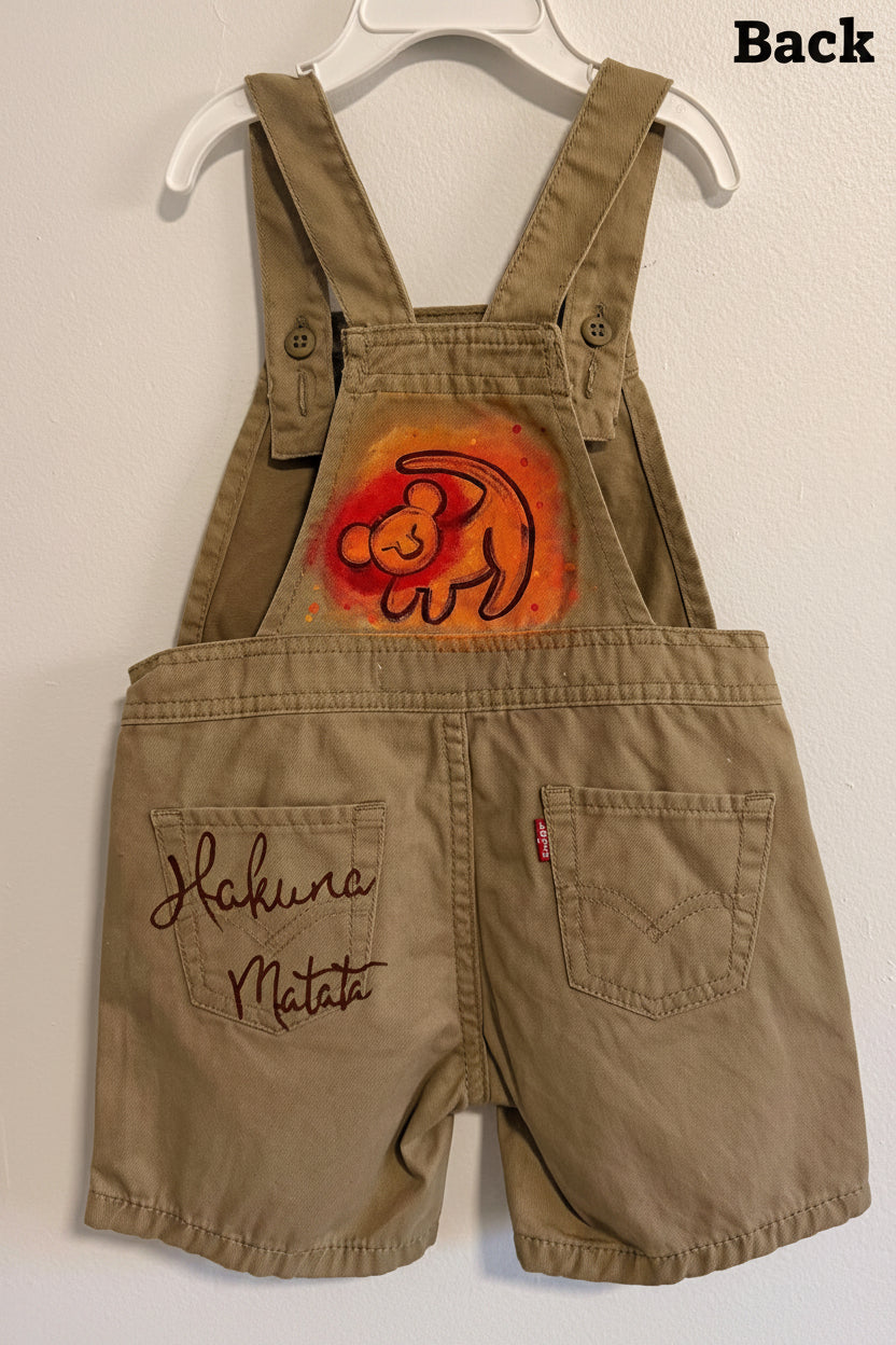 Simba Hand Painted Baby Overall