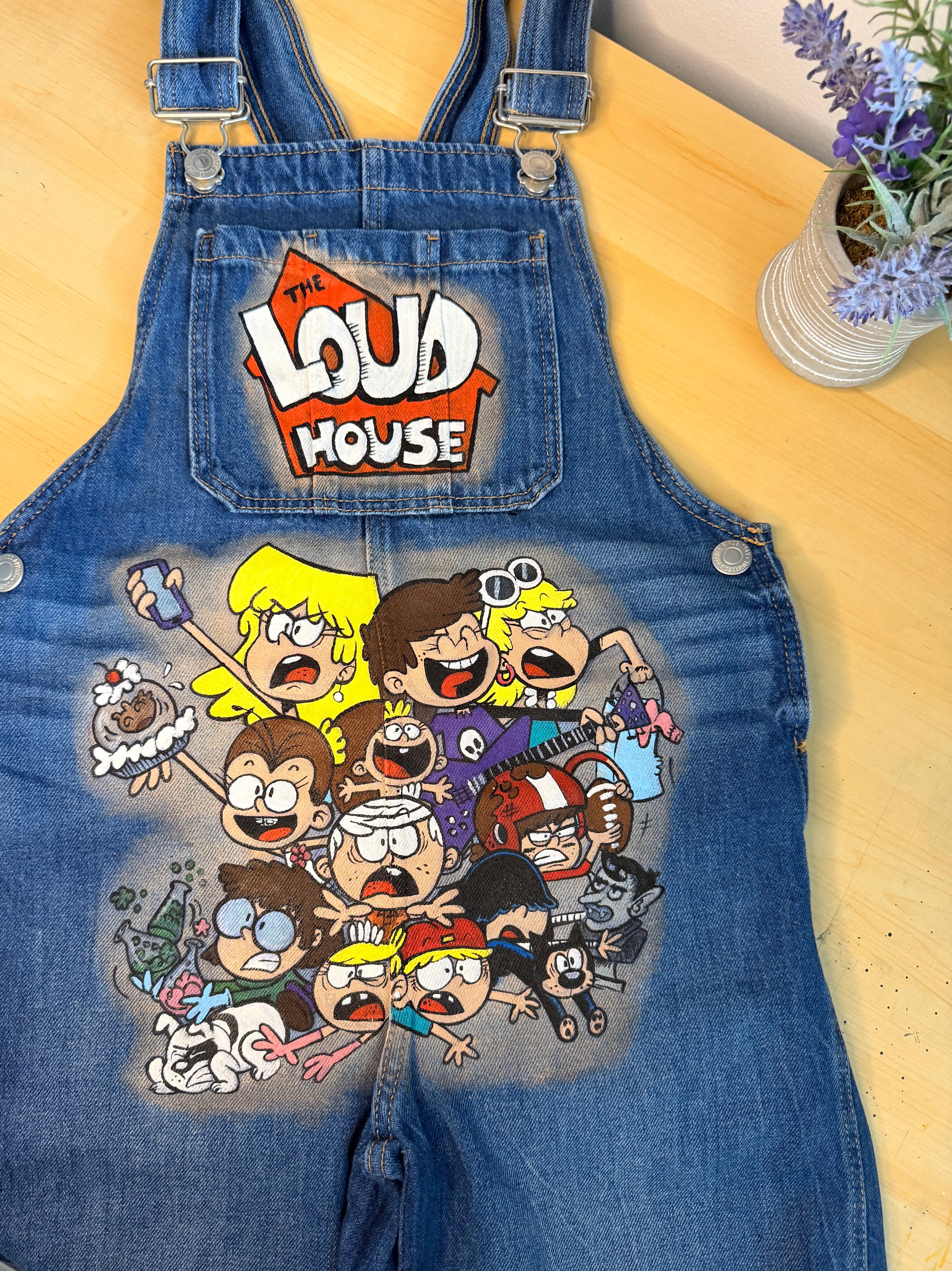 The Loud House Hand Painted Kids Overall