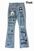 Minimal Hand Painted Jeans